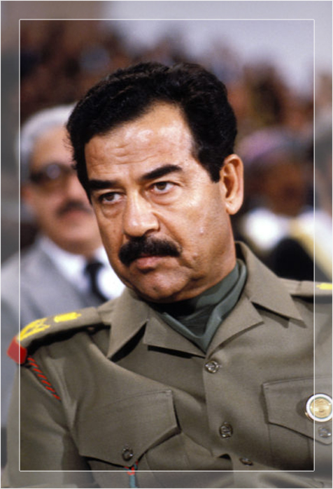 Саддам Хусейн.