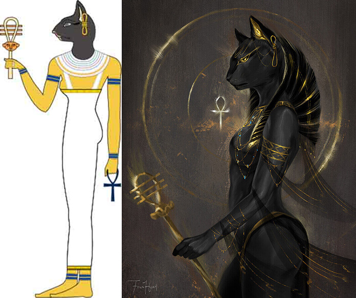 Древнеегипетская богиня Бастет.