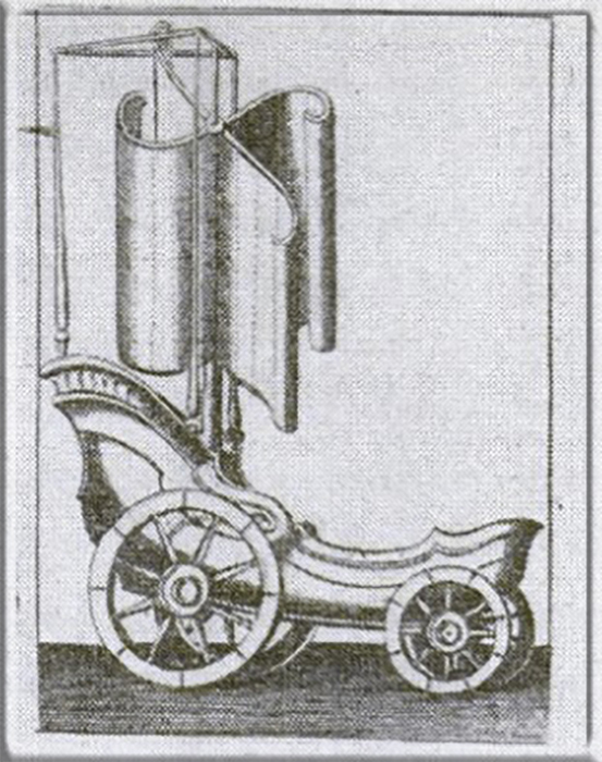 Летающая колесница, изобретённая Джоном Уилкинсом.