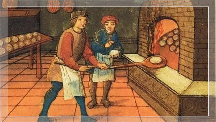 Средневековый пекарь.
