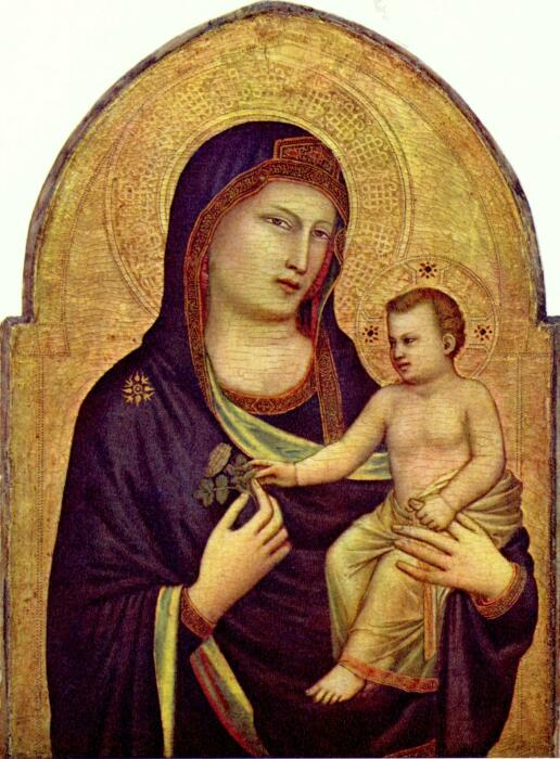 Джотто ди Бондоне: Мадонна с младенцем, 1320-1330 гг. \ Фото: walmart.com.