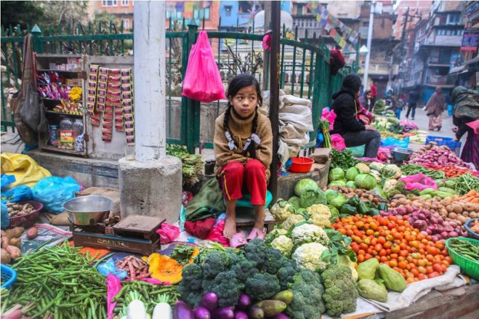 Рынок на улице Непала. Автор фото: Bilal Salameh.
