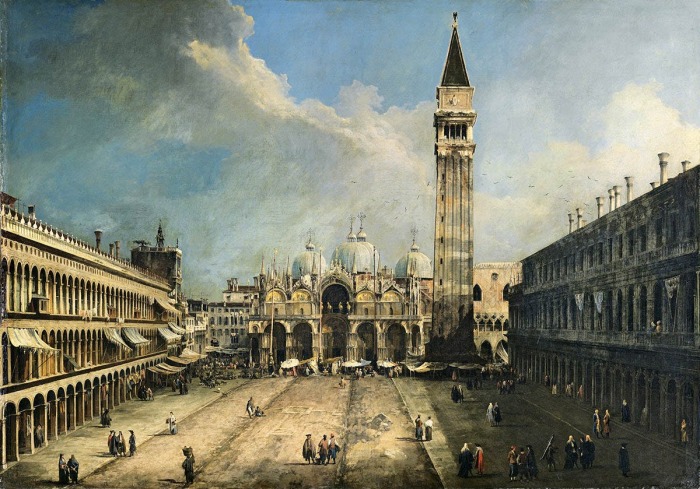 Площадь Сан-Марко, Каналетто, ок. 1723 года. \ Фото: arthistoryproject.com.