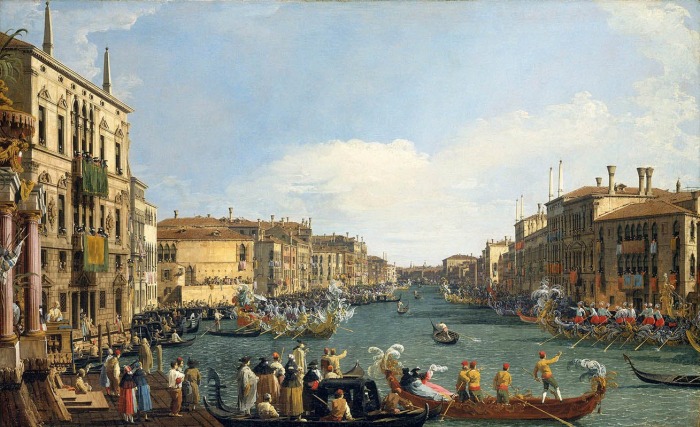 Регата на Большом канале, Каналетто, ок. 1733-34 гг. \ Фото: lugezi.com.