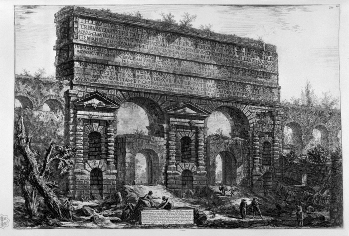 Порта-Маджоре, Джованни Баттиста Пиранези, 1775 год. \ Фото: journals.openedition.org.