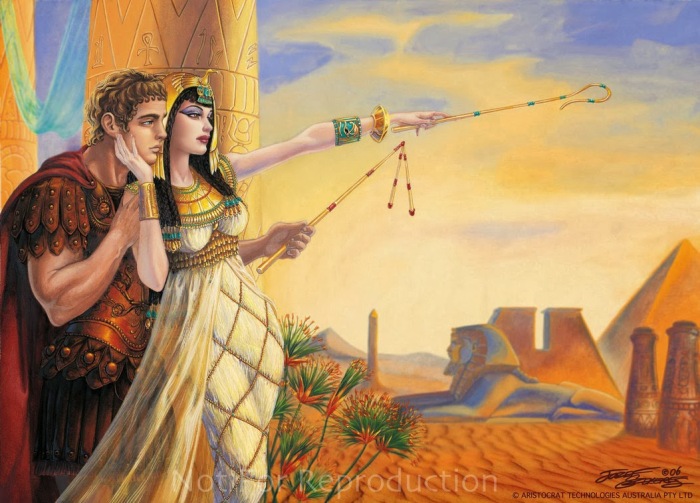 Клеопатра и Марк Антоний. \ Фото: blogspot.com.