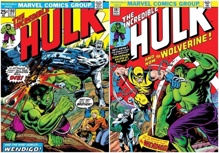 Слева направо: The Incredible Hulk №180. \ The Incredible Hulk №181.
