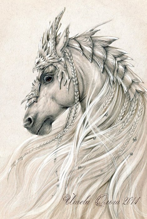 Эльфийский конь (Elven horse). Волшебные работы Ольги Исаевой (Olga Isaeva).