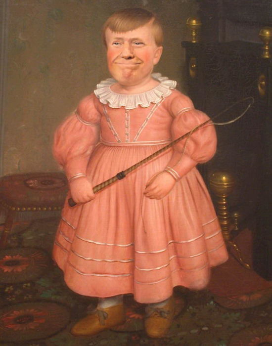 Трамп в розовом. Автор: TerryLea.