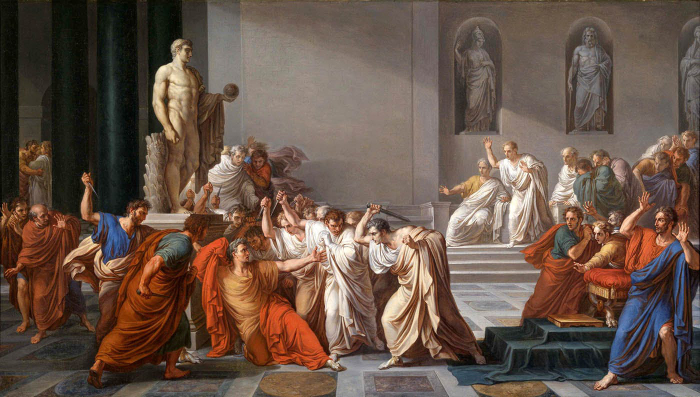 Смерть Цезаря, Винченцо Камуччини, 1806 год. \ Фото: thetimes.co.uk.