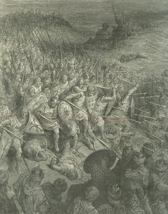 Битва при Дорилее, Гюстав Доре, XIX век. \ Фото: cocardeetudiante.com.