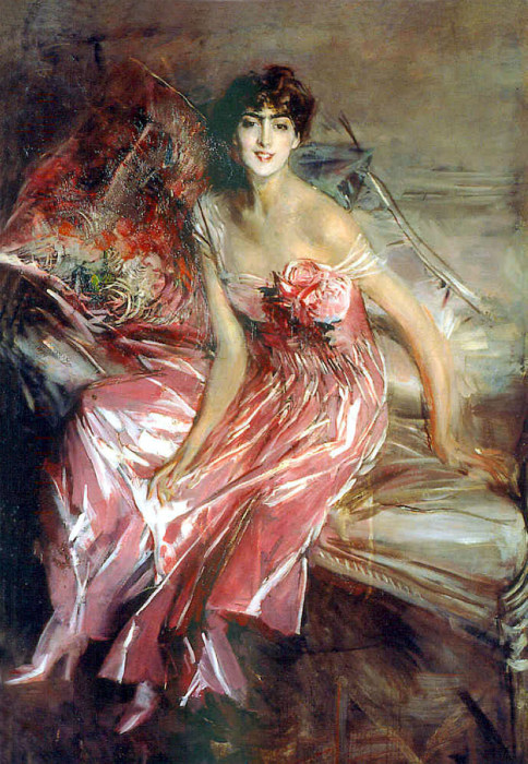 Леди в розовом, 1911 год. Автор: Giovanni Boldini.
