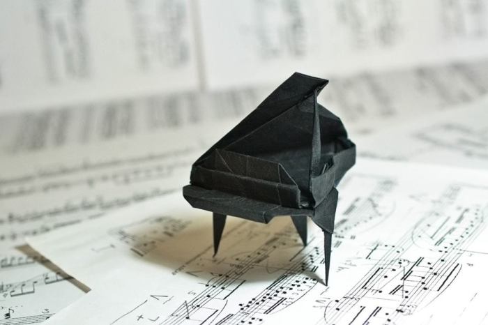Как сделать оригами рояль