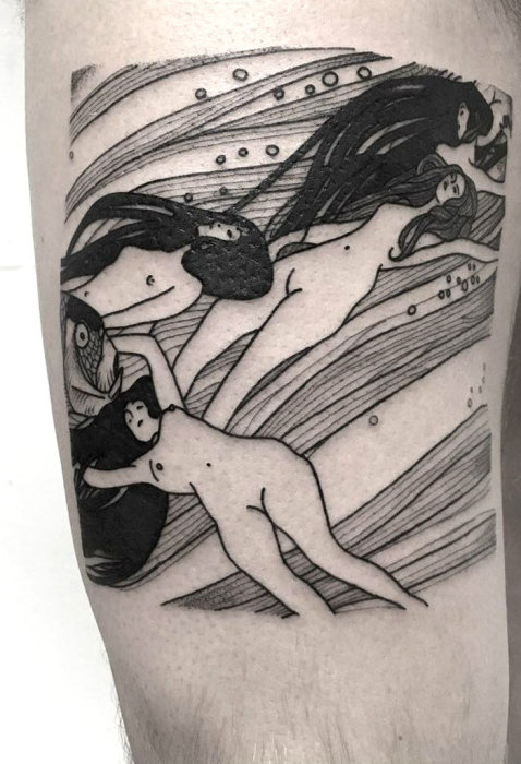 Мастер татуировки: Marco Rossetti.