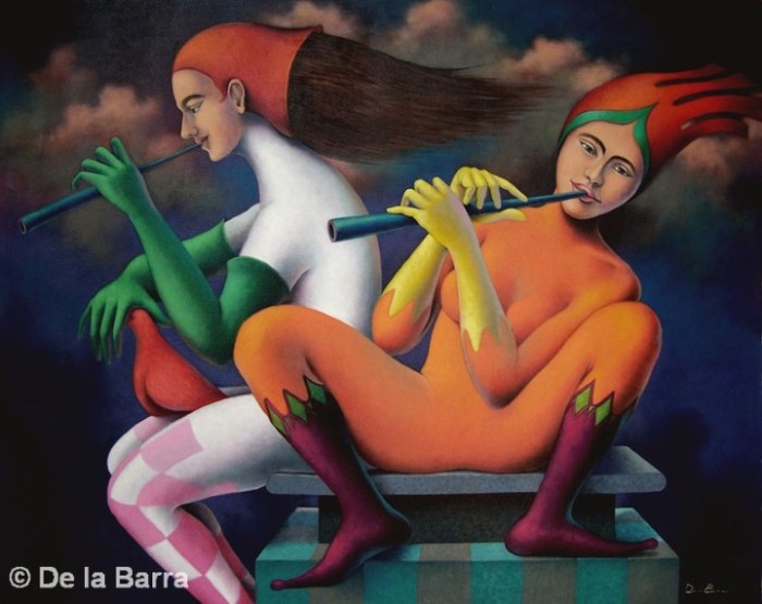 Мелодия. Автор: современный перуанский художник Хосе де ла Барра (Jose De la Barra). 