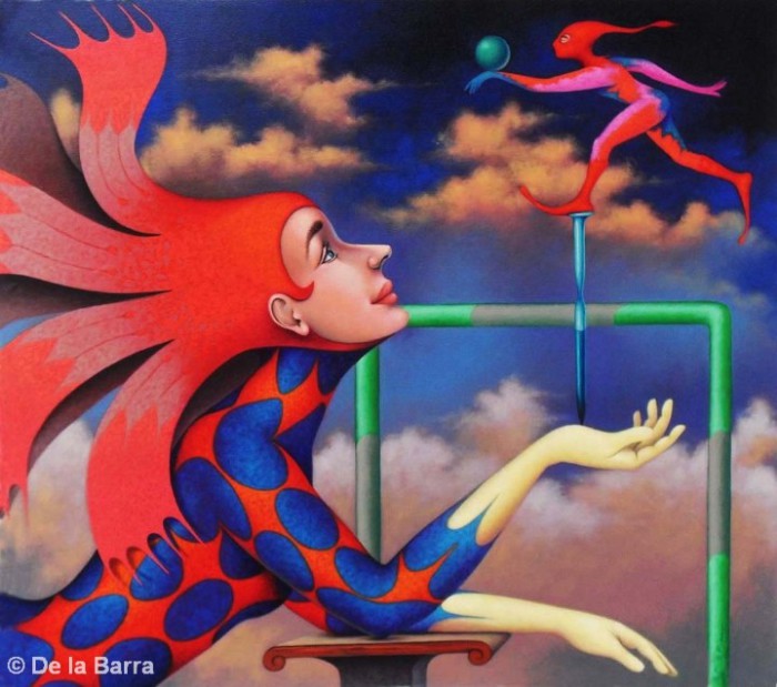 Баланс (Equilibrio). Автор: современный перуанский художник Хосе де ла Барра (Jose De la Barra). 
