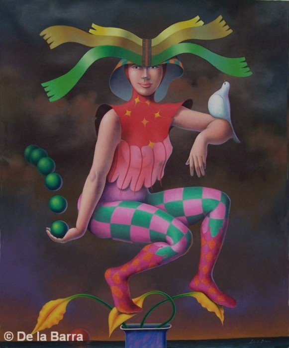 Балансир. Автор: современный перуанский художник Хосе де ла Барра (Jose De la Barra). 