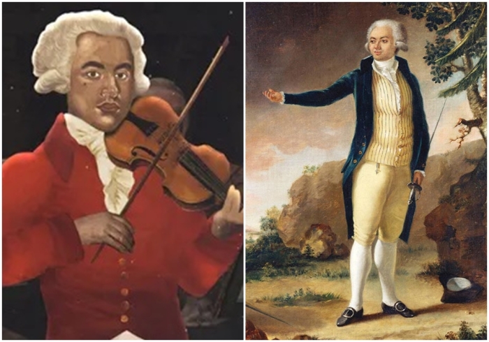 Моцарта баха вивальди. Черный Моцарт. Бетховен и Гайдн встреча. Моцарт был черным. Шевалье черный Моцарт.