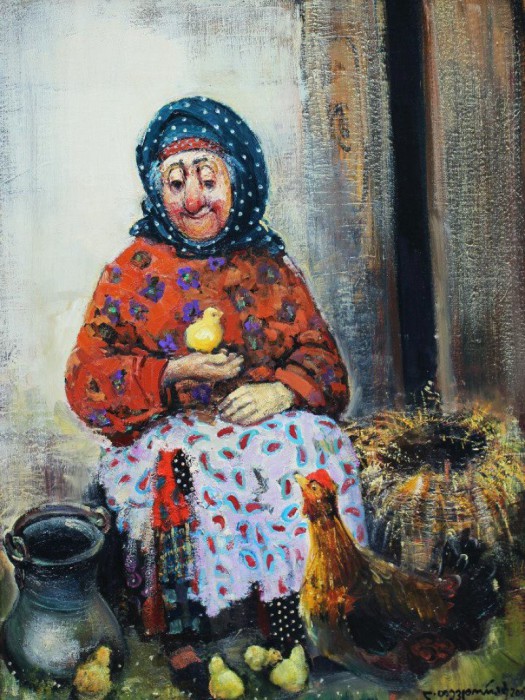 Грузинская бабушка. Автор: Lado Tevdoradze.