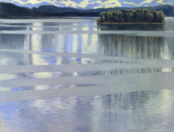 Картина Акселя Галлен-Каллела Озеро Кейтеле, 1904 год. \ Фото: surfaceview.co.uk.