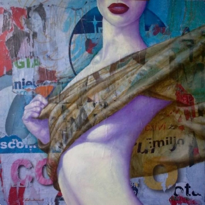 Таинственный образ женщины. Автор работ: художник Леонардо Веччиарино (Leonardo Vecchiarino).