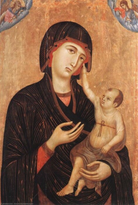 Дуччо ди Буонинсенья: Мадонна Креволе, 1282-84 гг. \ Фото: wikioo.org.