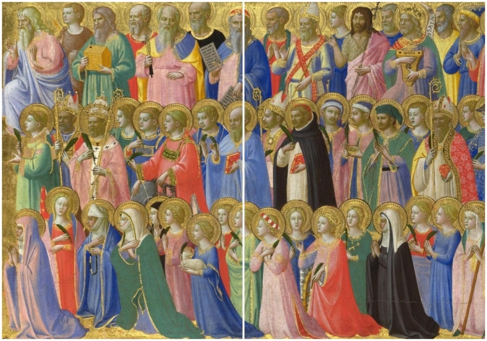 Предтечи Христа со святыми и мучениками, Фра Анджелико, около 1423-4 годов.