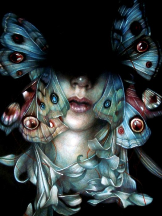 Бабочки. Автор рисунка: Marco Mazzoni.