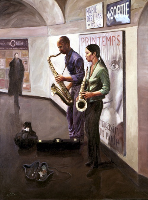 Уличный джаз. Автор: Mark Keller.