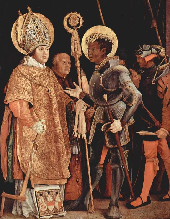Встреча св. Эразма и св. Маврикия, 1517-1523 гг., Старая пинакотека, Мюнхен. \ Фото: twitter.com.