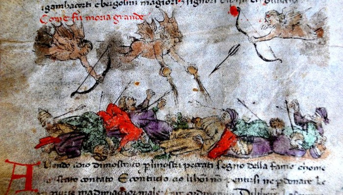 Иллюстрированная рукопись, XIV век. \ Фото: wordpress.com.