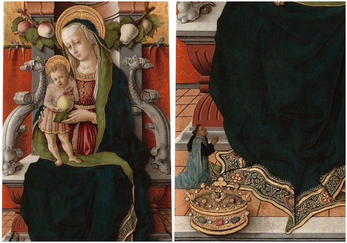 Мадонна с младенцем на троне, Карло Кривелли, 1470 год.