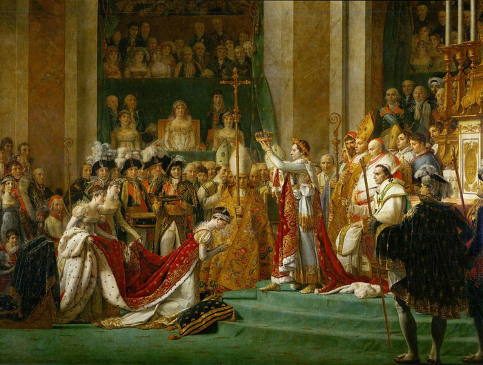 Наполеон коронует Жозефину де Богарне в соборе Нотр-Дам, Париж, 2 декабря 1804 года. \ Фото: historytoday.com.