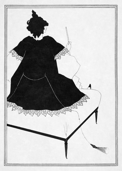 Иллюстрация к пьесе О.Уайльда «Саломея»: Саломея дирижирует оркестром, сидя на кушетке. \ Фото: arthistoryproject.com.