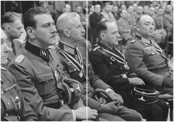 Отто Скорцени (2-й слева), 3 октября 1943 года. \ Фото: s.mc-doualiya.com.