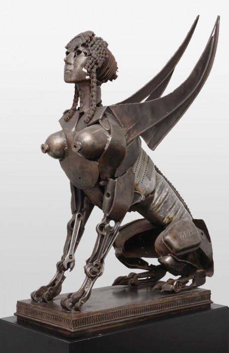 Сфинкс (Sfinge). Металлические скульптуры от Патрика Ало (Patrick Alo).