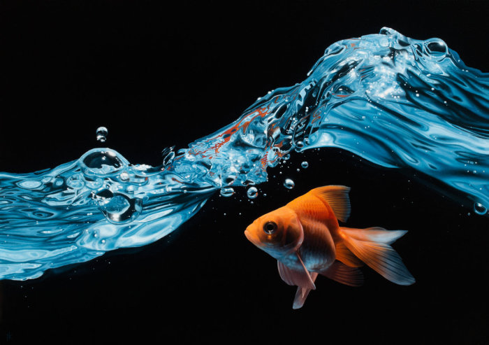 Золотая рыбка исполнит любые желания. Автор работы: Patrick Kramer.