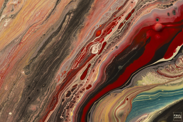 Картины, выполненные при помощи мастихина и масляных красок. Абстрактные работы Поля Джуно (Paul Juno).