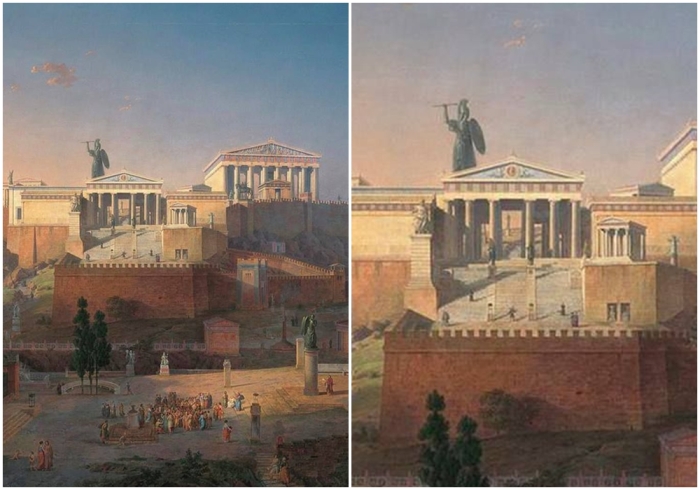 Афинский акрополь, Лео фон Кленце, 1846 год.