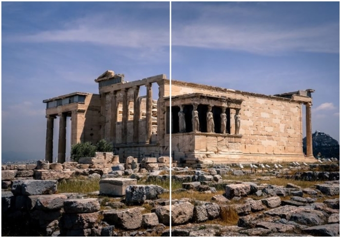 Эрехтейон — памятник древнегреческой архитектуры, один из главных храмов древних Афин, расположенный на Акрополе к северу от Парфенона.