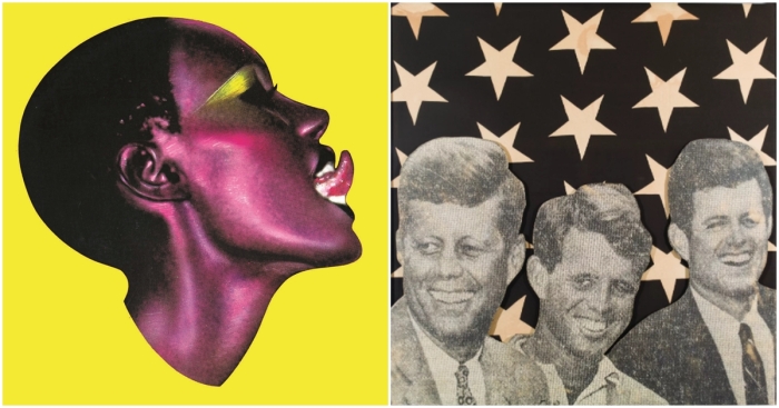 Слева направо:  Дизайн обложки портфолио, Ричард Бернштейн, 1977 год. \ Семья Кеннеди, Ричард Бернштейн, 1965 год.