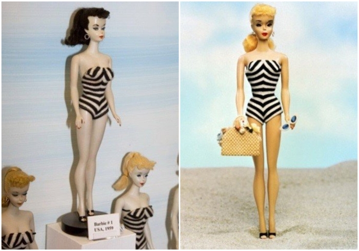 Так выглядели первые куклы Барби.