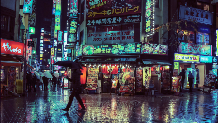 Ночь в Токио. Автор:  Liam Wong. 