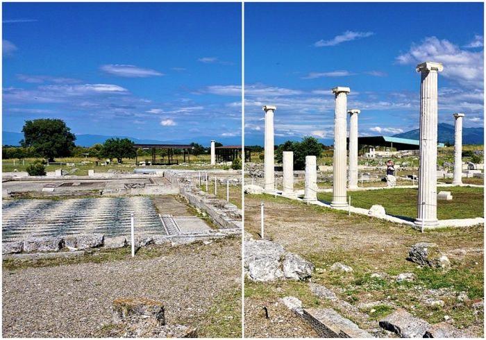 Археологические раскопки в Пелле, Греция, где родился Александр.