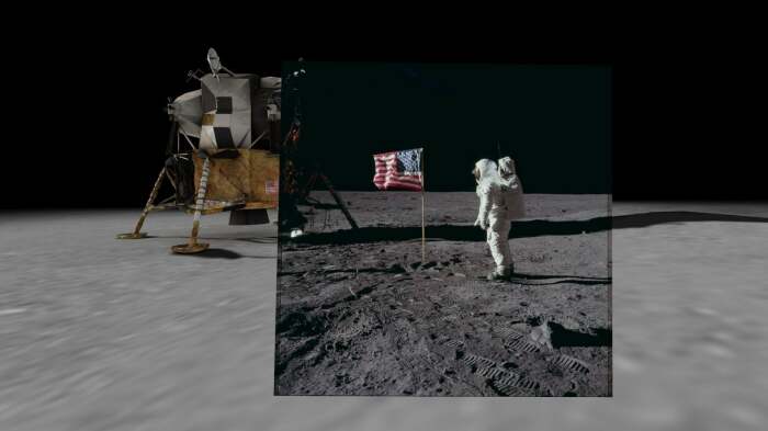 Культовый снимок высадки на Луну, 1969 год. \ Фото: static01.nyt.com.