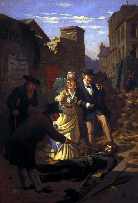 Возвращение парижан в столицу в июне 1871 года. \ Фото: twitter.com.