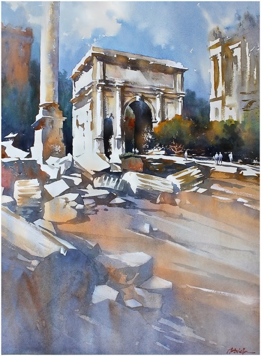 Триумфальная арка Септимия Севера, Рим, Италия. Автор: Thomas Schaller.