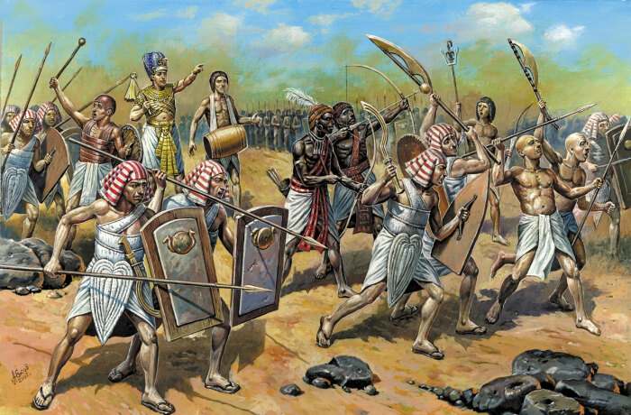 Битва при Мегиддо. \ Фото: pinterest.com.