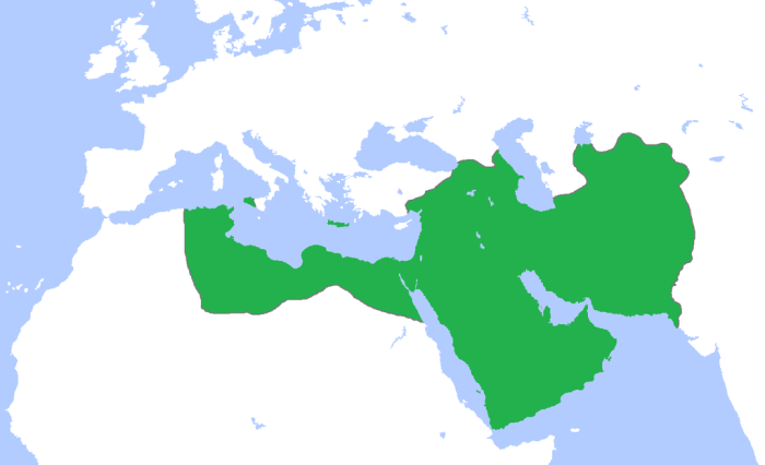 Карта халифата Аббасидов в 800 году. \ Фото: ufopedia.it.