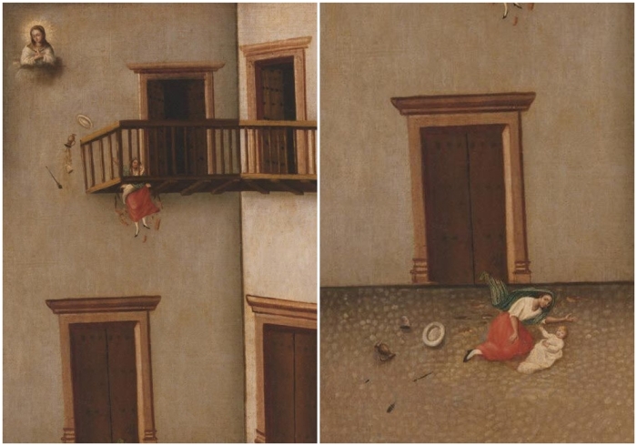 Фрагменты: Падение с балкона, около 1803 года.